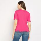 Ladies' Round Neck T-Shirt, Fuchsia, small image number null