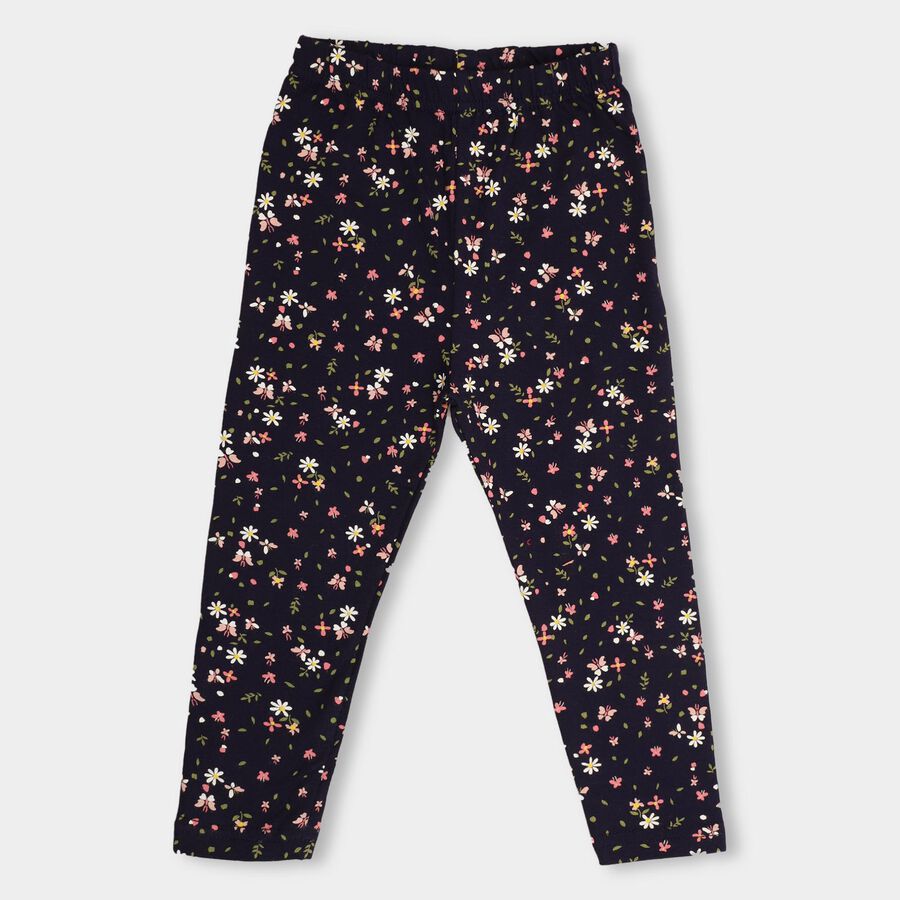 Girls' Legging , नेवी ब्लू, large image number null