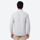 Men's Light Grey Cotton Casual Shirt, हल्का ग्रे, small
