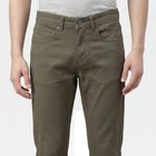 Men's Olive Slim Fit Washed Jeans, Olive, small