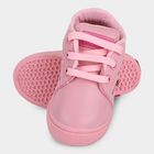 Girls Soft Baby Pink Lace-Up Casual Shoes, गुलाबी, small image number null