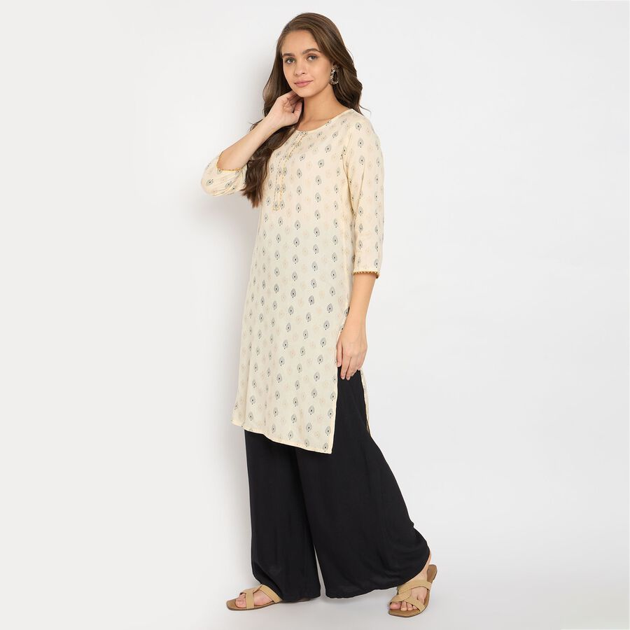 Ladies' Kurta, Off White, large image number null