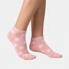 Women's Assorted Regular Fit Star Print Pack of 3 Socks, चुनिंदा, small
