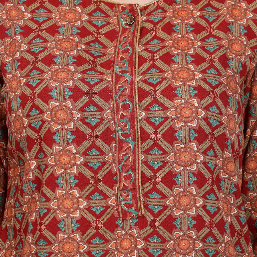 Ladies' Kurta, मरून, large image number null