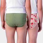 Girls Pink Regular Fit Floral Print Panty, Pink, small
