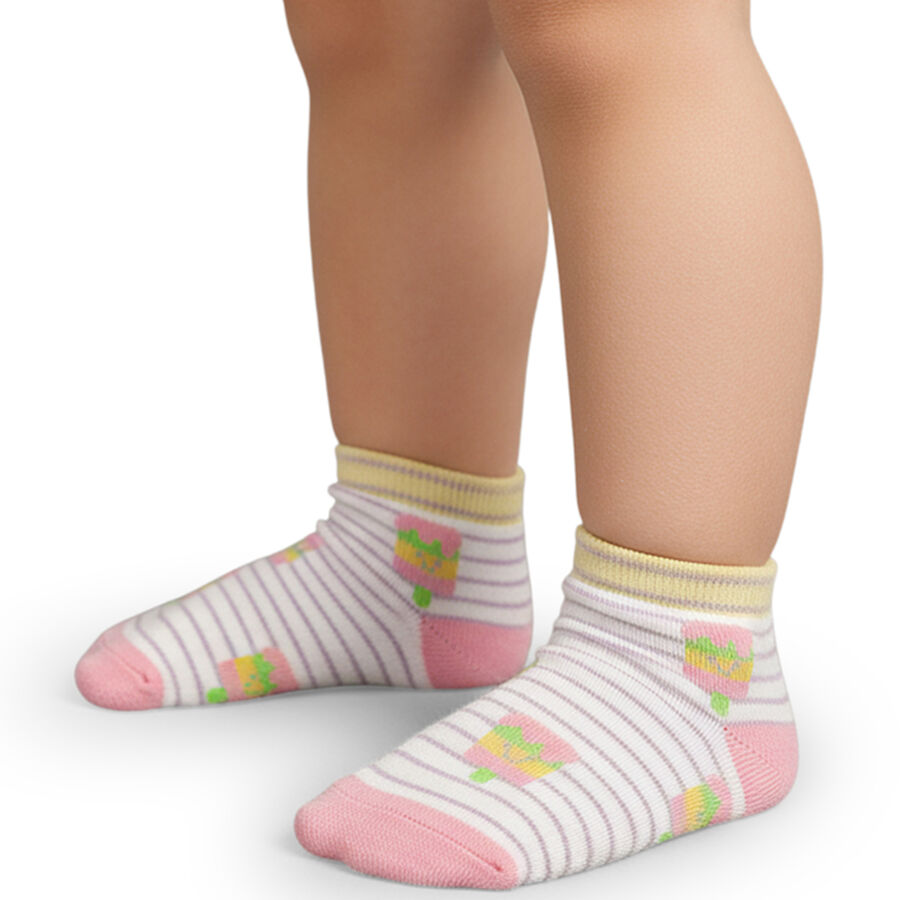 Girls' Socks, ऑफ व्हाइट, large image number null