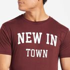 Round Neck T-Shirt, Brown, small image number null