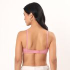 Women's Lilac Cotton V-Neck Wire-Free Bra, Lilac, small