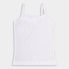 Girls' 100% Cotton Vest (Pack of 2), White, small image number null