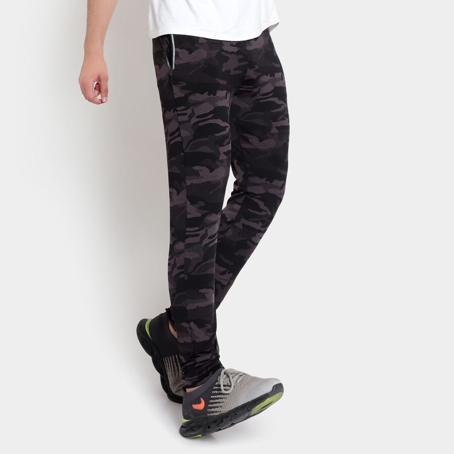 Printed Track Pants, Dark Grey, large image number null
