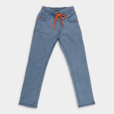 Boys' Muted Steel Blue Slim Fit Jogger Jeans
