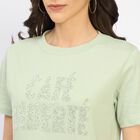 Ladies' 100% Cotton Round Neck T-Shirt, Light Green, small image number null