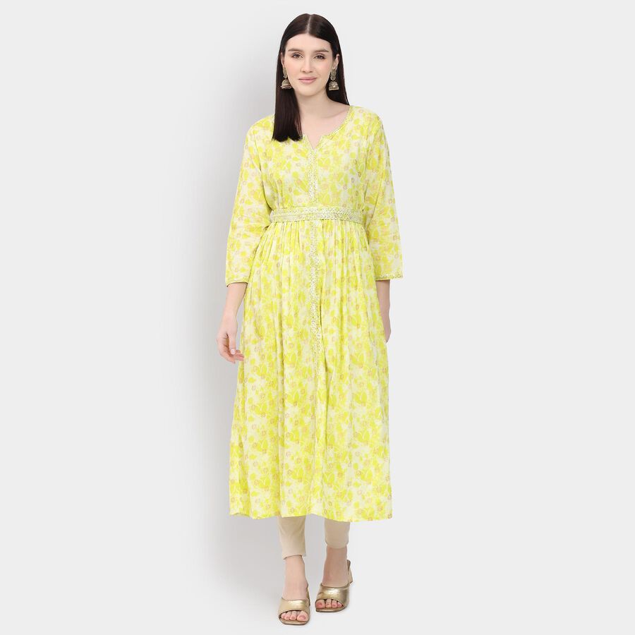 Ladies' Kurta , Light Green, large image number null