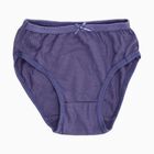 Girls' Solid Purple and Printed Pink Cotton Panties, गहरा ग्रे, small image number null