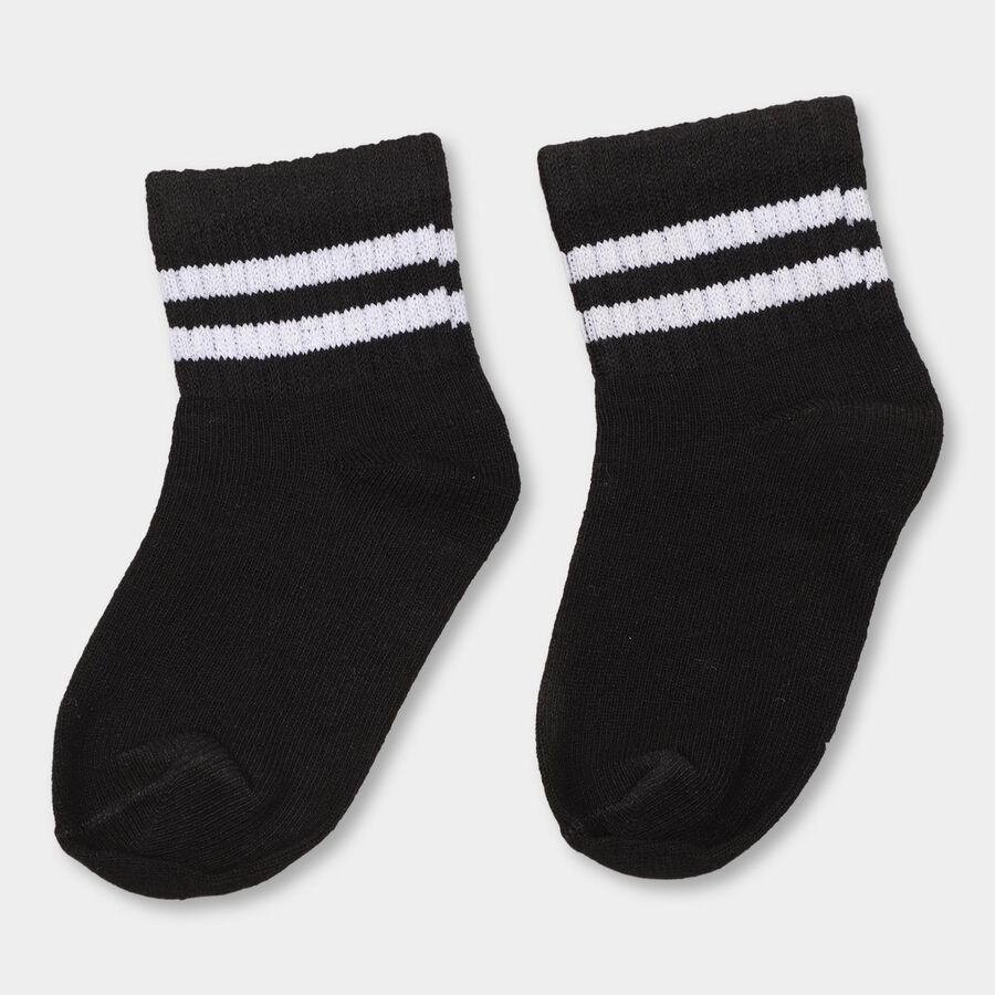 Girls' Socks , Black, large image number null