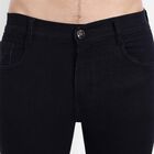 5 Pocket Skinny Fit Jeans, Black, small image number null