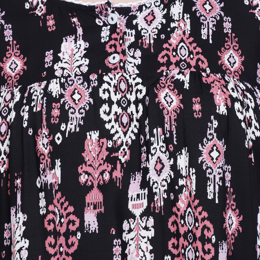 Ladies' Nighty , काला, large image number null