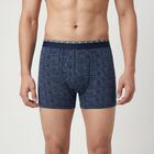 Men's Navy Blue Regular Fit Solid Trunks, नेवी ब्लू, small