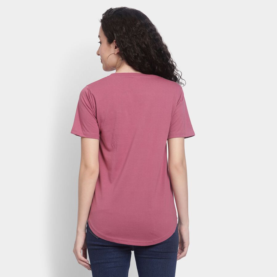 Ladies' Round Neck T-Shirt , Purple, large image number null