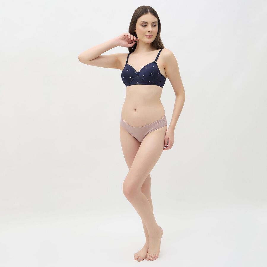 Women's Soft Mauve Regular Fit Panty, Brown, large