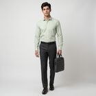 Men's Mint Green Regular Fit Formal Shirt, Light Green, small