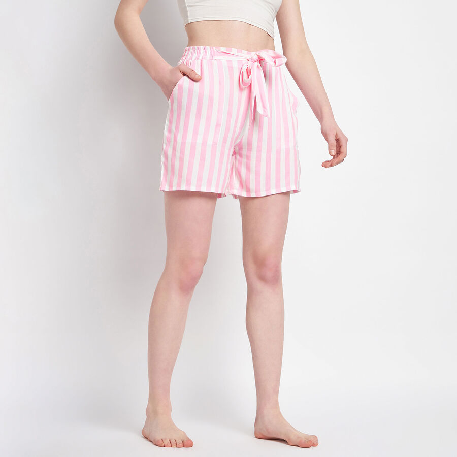 Stripes Shorts, गुलाबी, large image number null