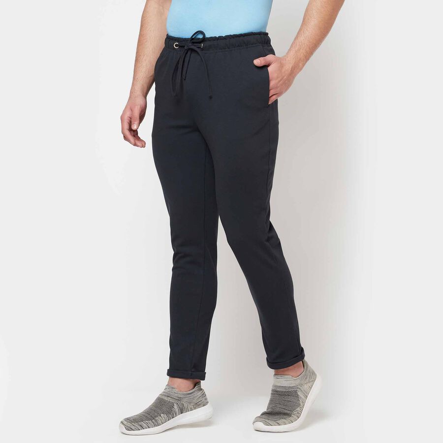 Cross Pocket Tapered Trousers, Navy Blue, large image number null