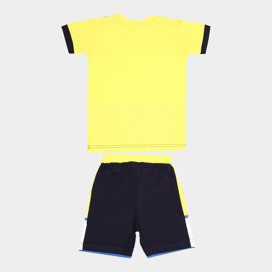 Boys Cotton Baba Suit, Yellow, large image number null