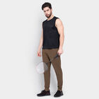 Solid Track Pants, Brown, small image number null