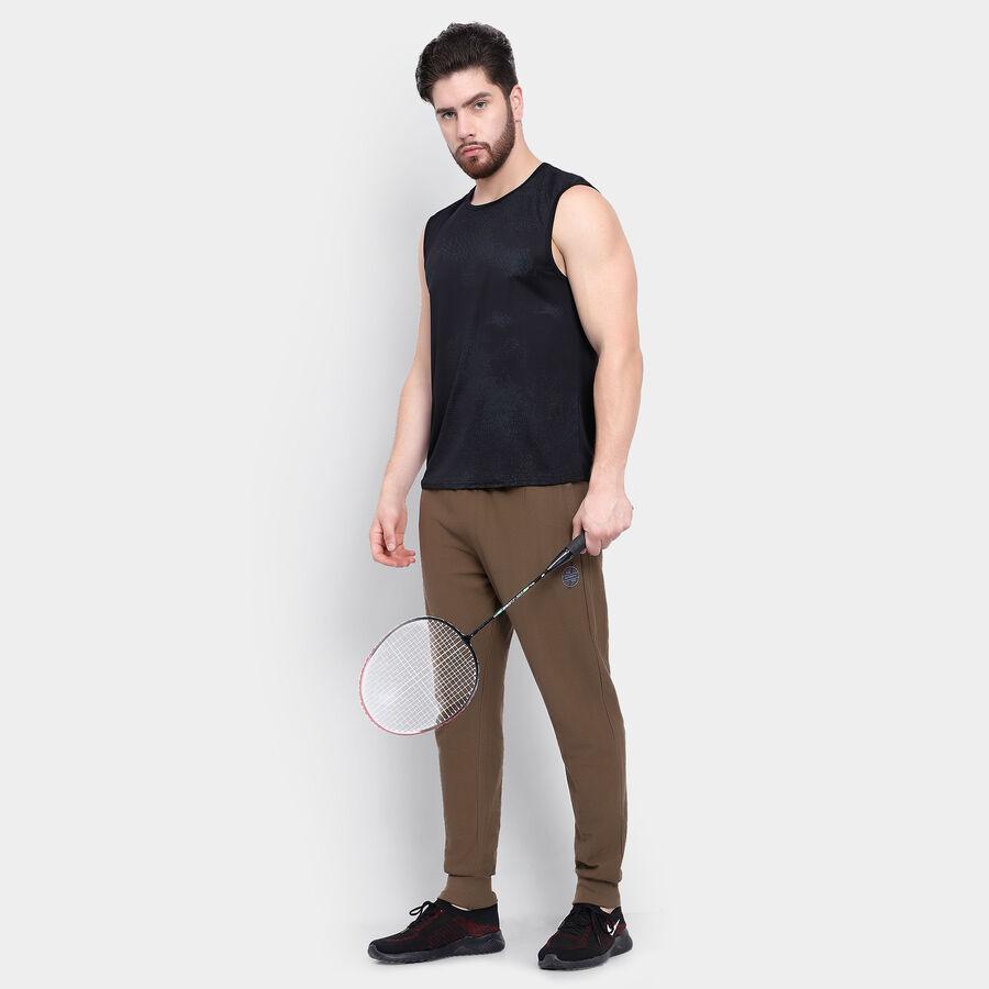 Solid Track Pants, Brown, large image number null