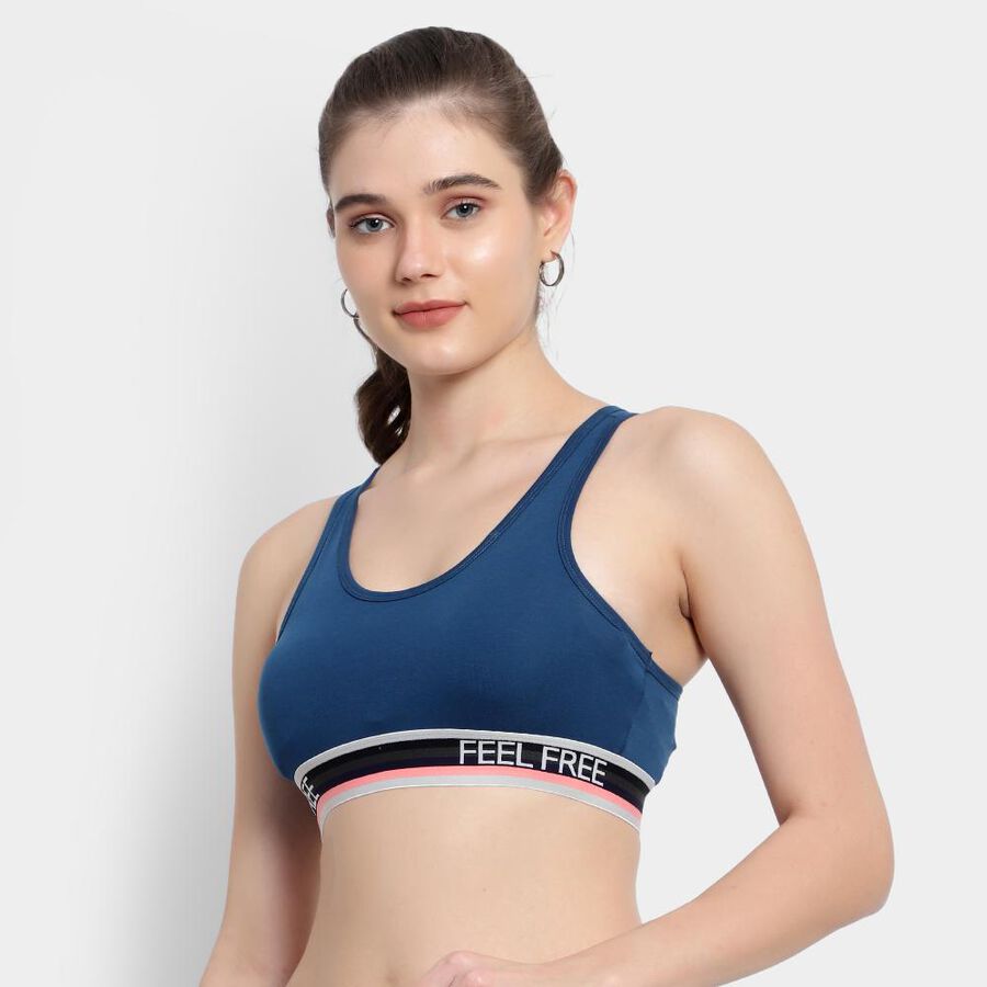 Ladies' Padded Bra, Dark Blue, large image number null