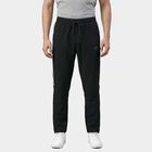 Men's Olive Slim Fit Side-Striped Track Pants, Olive, small