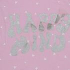Girls' Lilac Glitter Print Sleeveless A-Line Frock, लाइलेक, small