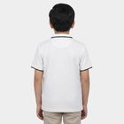 Boys White Polo Neck Polo Boys T-Shirt, ऑफ व्हाइट, small
