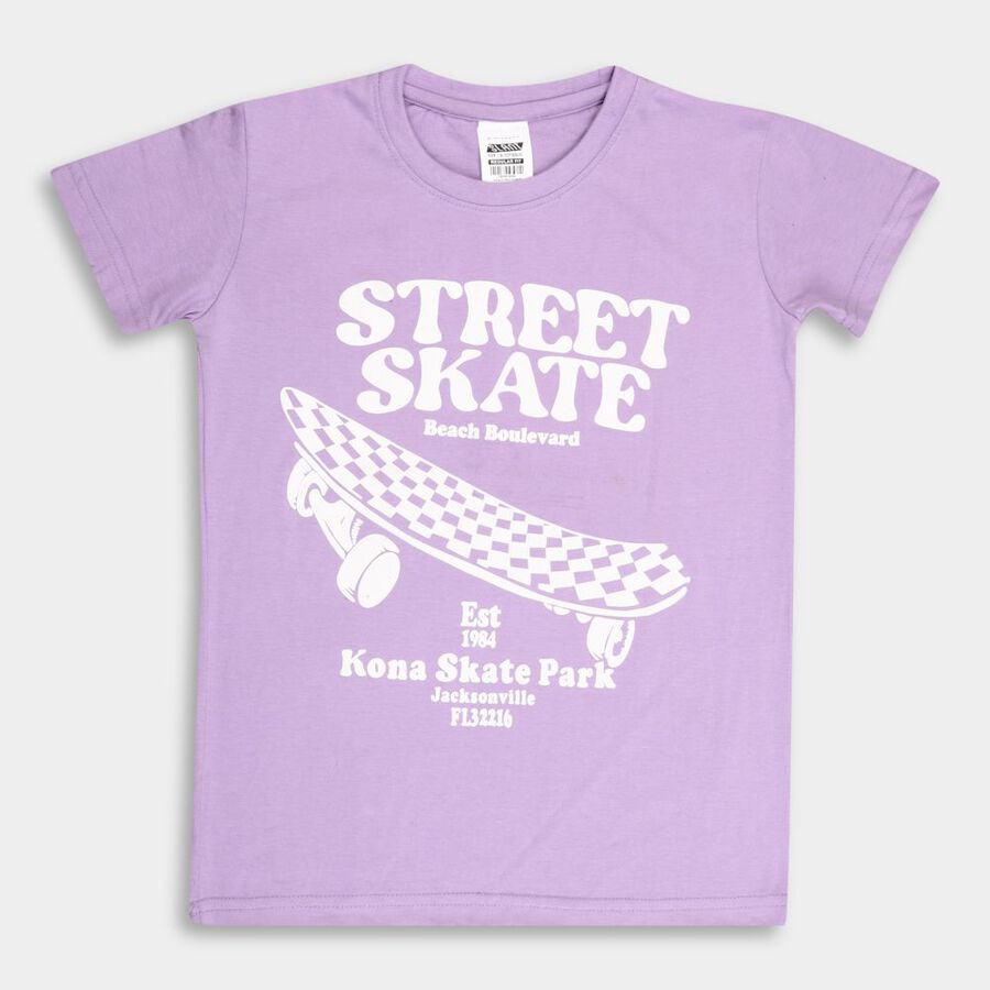 Boys' T-Shirt, Lilac, large image number null