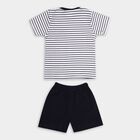Infant Boys' 100% Cotton Baba Suit , नेवी ब्लू, small image number null