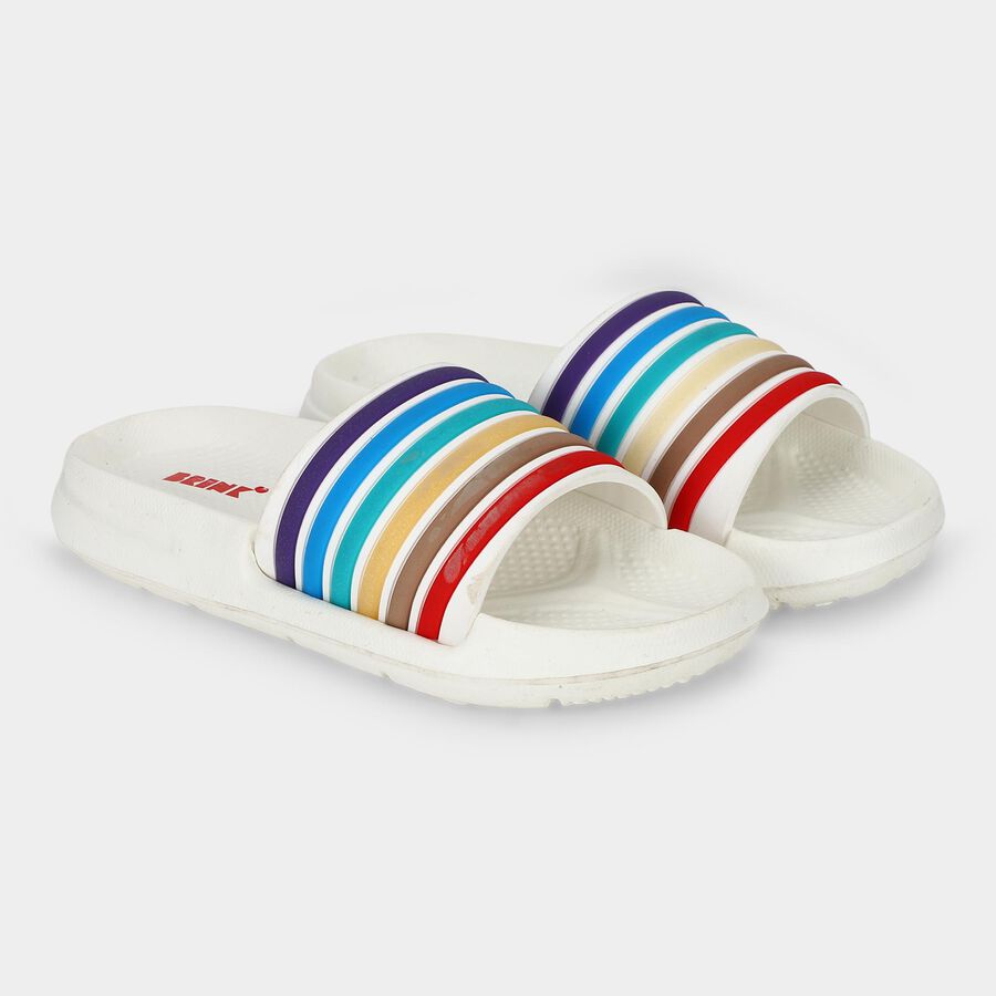Girls' Slipper, सफ़ेद, large