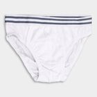 Boys' Cotton Brief, White, small image number null