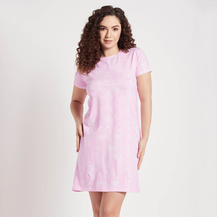All Over Print Nighty, Light Pink, large image number null