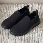 Men's Black Slip-On Casual Shoes, काला, small