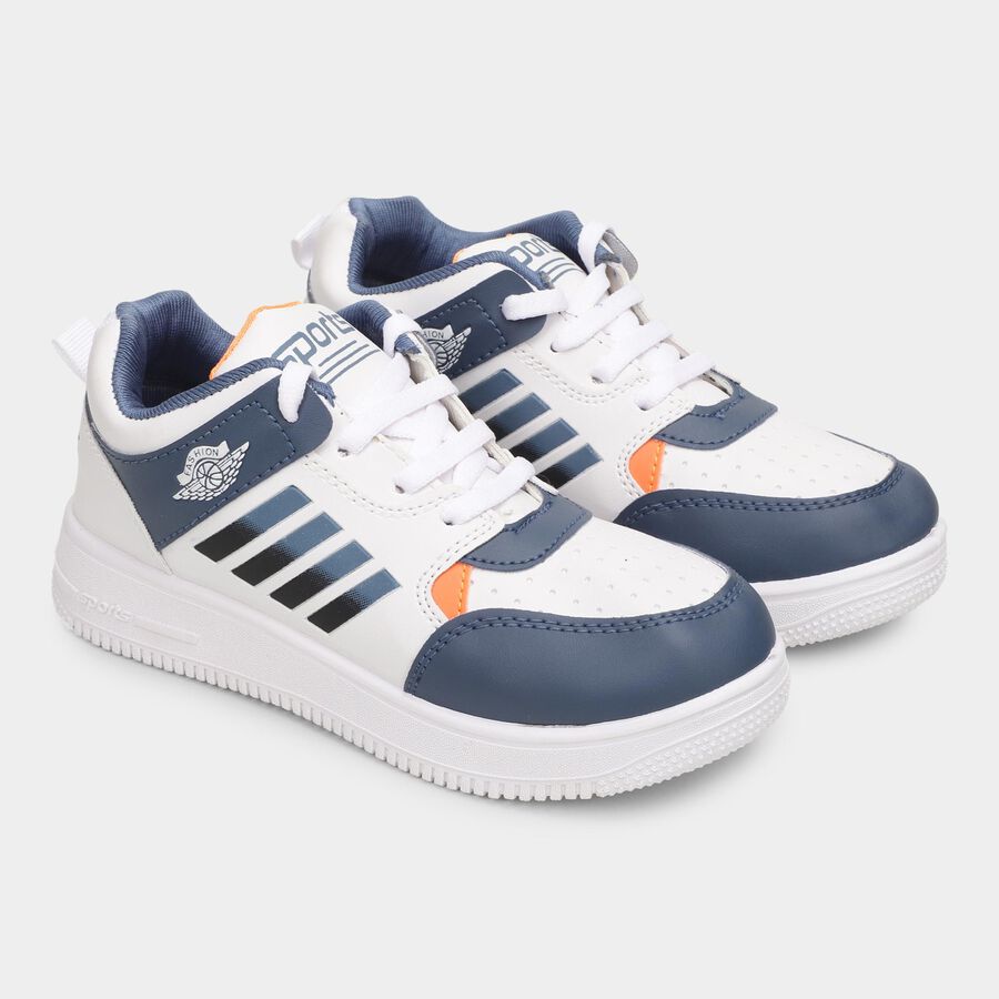 Boys' Sports Shoes, सफ़ेद, large image number null