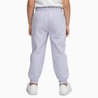 Boys Soft Lilac Elastic Waist Cotton Jogger Trousers, Light Blue, small