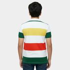 Boys' White Cotton Round Neck Graphic Printed T-Shirt, White, small