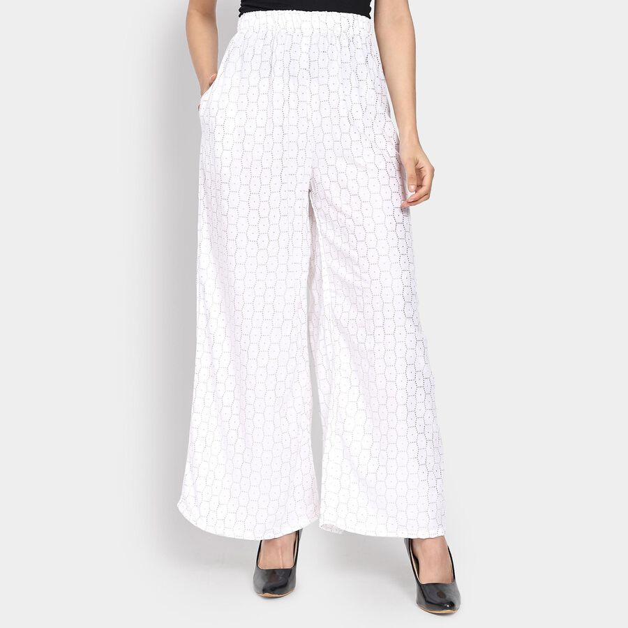 Ladies' Palazzos , ऑफ व्हाइट, large image number null