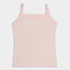 Girls' 100% Cotton Vest (Pack of 2), Pink, small