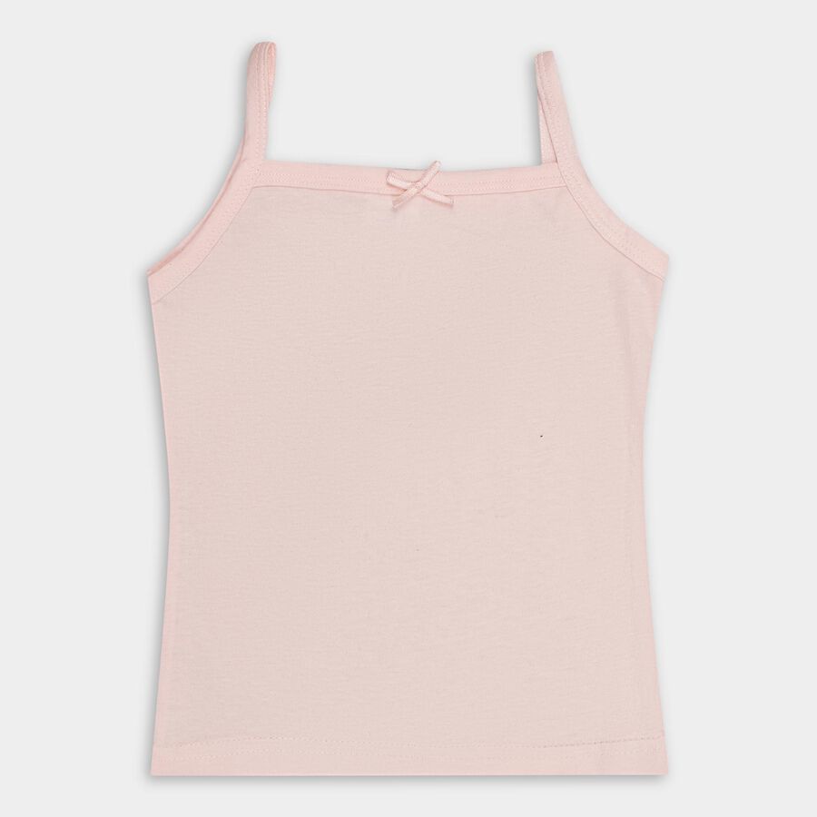 Girls' 100% Cotton Vest (Pack of 2), Pink, large