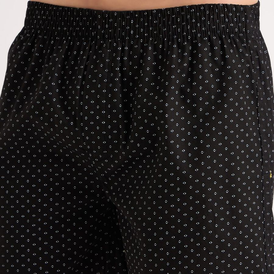 Men's Cotton Boxers, Black, large image number null
