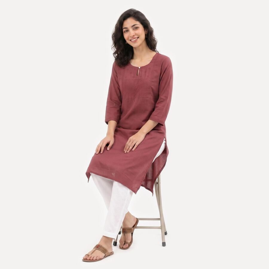 Ladies' Kurta, Purple, large