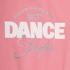 Girls Light Pink Crew Neck Casual Sweatshirt, हल्का गुलाबी, small image number null