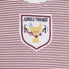Infant Bright Cherry Red Cotton Round Neck Casual T-Shirt, Red, small
